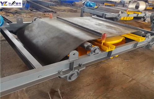 自卸式皮帶電磁除鐵器，自卸式皮帶電磁除鐵器電流_自卸式皮帶電磁除鐵器廠家配件_型號及工作視頻 