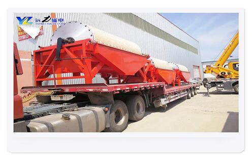 永磁筒式磁選機，江蘇永磁筒式磁選機批發磁鐵如何分布_江蘇永磁筒式磁選機批發不吸鐵如何處理