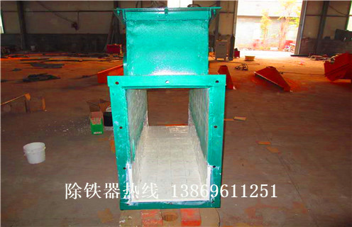 永磁管道除鐵器，湖南永磁管道除鐵器應用 _遠力廣東管道式粉料永磁除鐵器12000高斯_可定製工作原理_安裝示意圖 