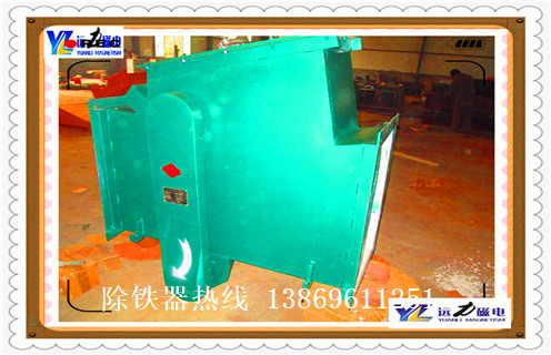 管道除鐵器，山東遠力管道除鐵器_遠力山東遠力管道除鐵器應用安裝示意圖型12000高斯_可定製工作原理