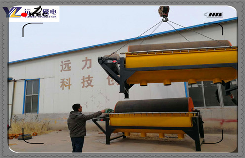 幹式磁選機，雲南幹式磁選機磁輥筒_雲南幹式磁選機磁輥筒如何配置，選三氧化二鐵嗎？