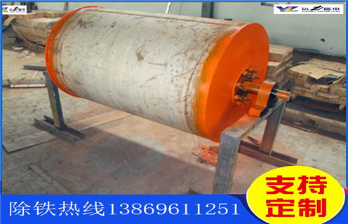 強磁除鐵滾筒，廣西強磁除鐵滾筒_黑龍江強磁永磁滾筒結構圖多少錢一台，廣西強磁除鐵滾筒結構圖磁塊安裝內部結構圖 