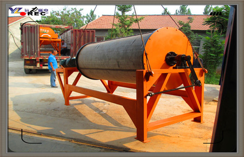 永磁筒式磁選機，遼寧永磁筒式磁選機_遠力遼寧永磁筒式磁選機的結構磁場分布圖