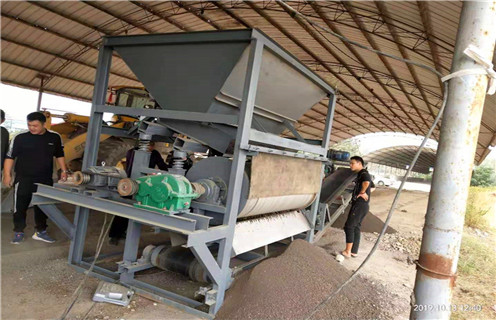 幹選磁選機，廣西幹選磁選機生產廠家品牌_廣西幹選磁選機生產廠家品牌性能皮帶及結構價格